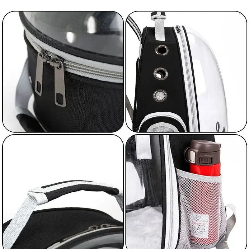 Pet Carrying Bag Space Pet Backpacks Breathable Portable Transparent Backpack Puppy Dog cat Transport Carrier Space Capsule Bags
