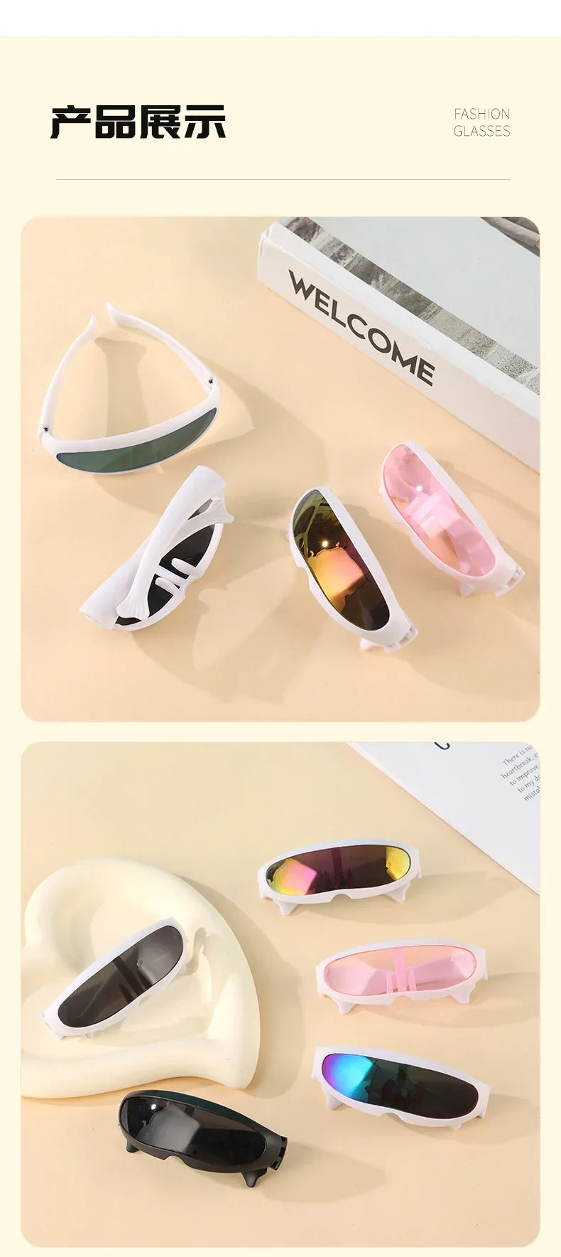 Pet Glasses Cat Windproof Sunglasses Reflection Eye Wear Glasses for Small Dog Cat Pet Photos Props Accessories Pet Products