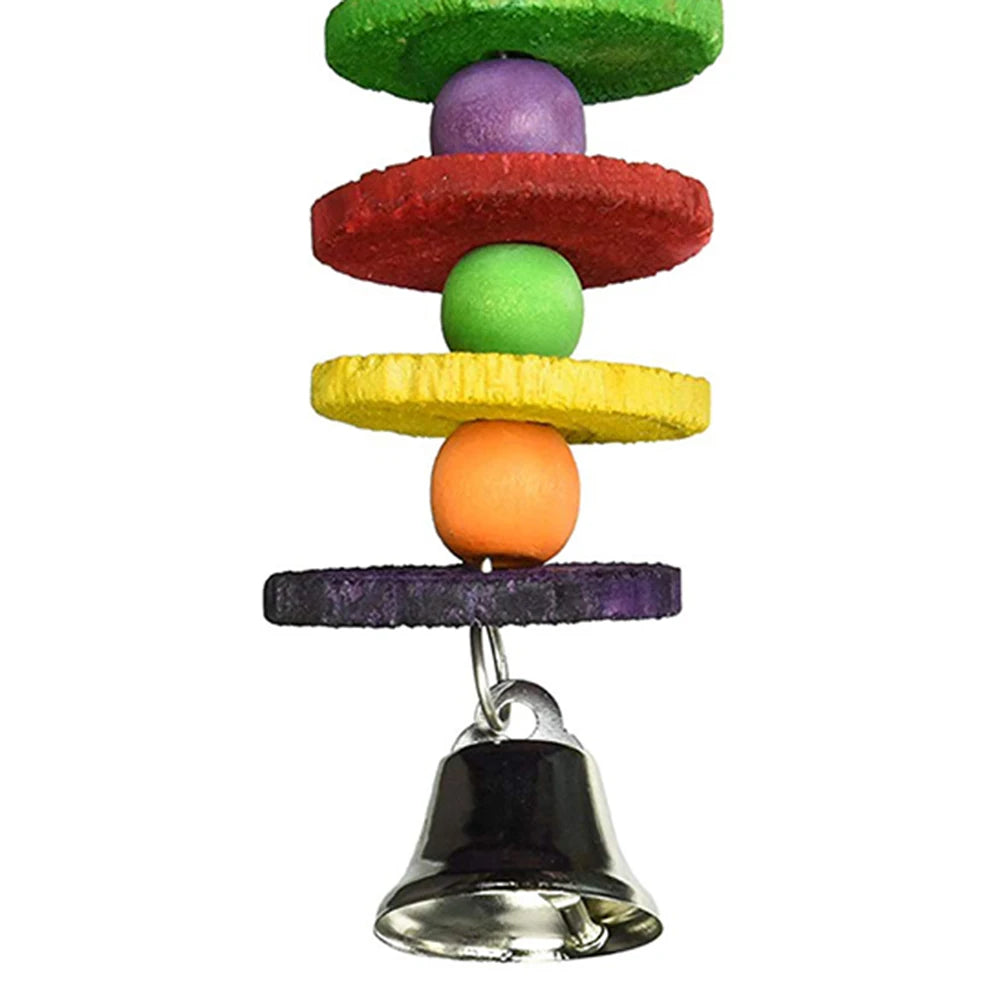 Pet Bird Parrot Hanging Toys Nipple Swing Chain Cage Stand Molar Parakeet Chew Toy Decoration Pendant Ornament Bird Accessories
