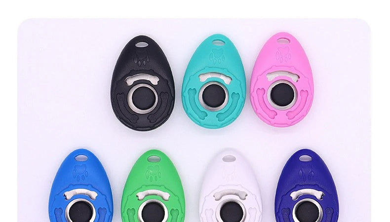 Dog Training Clicker Pet Cat Dog Click Trainer Various Style Aid Adjustable WristStrap Sound Key Chain Dog Repeller Pet Product