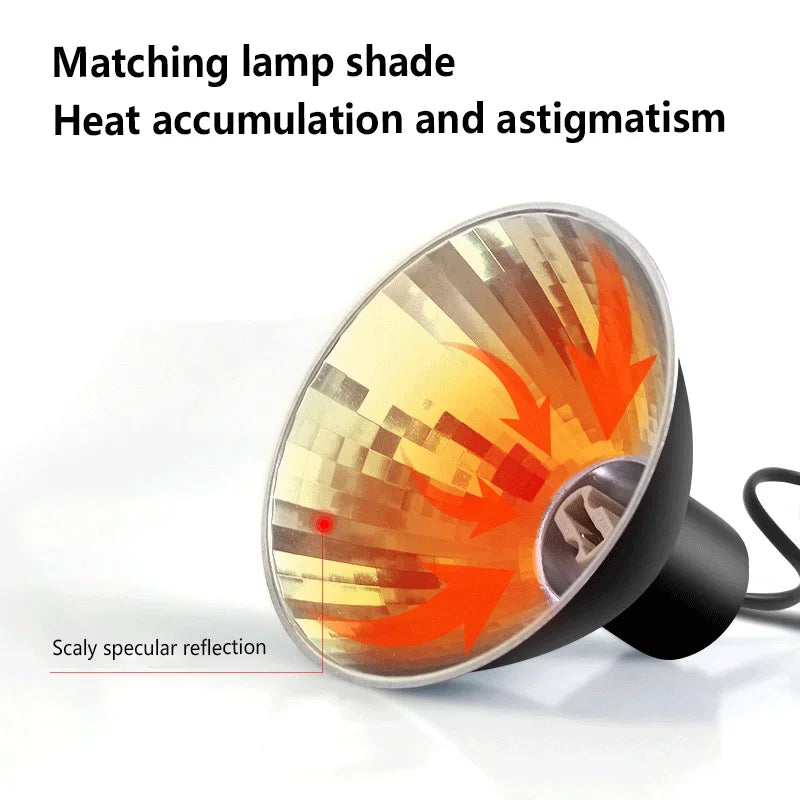 Full Spectrum Heating Lamp Reptiles Heat Preservation Light Turtle Sunbathing Lamps Amphibian Breeding Box Accessories Uva+Uvb