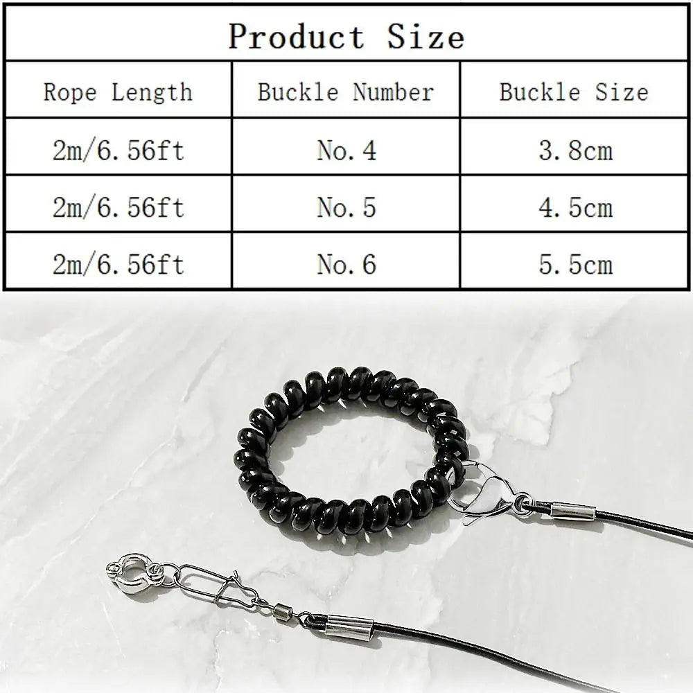 Elastic Parrot Traction Rope Metal Buckle Anti-flying Parrots Training Leash Lightweight Multiple Size Bird Foot Chain for Birds