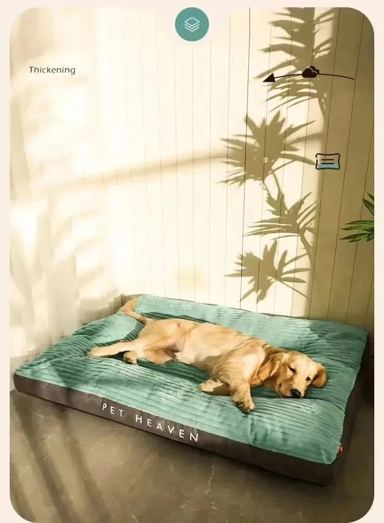 Dog Bed Washable Kennel four seasons Pet Large Sofa Plus Corduroy Thick Deep Sleep Cushion Puppy Mat for Small To Large Dogs