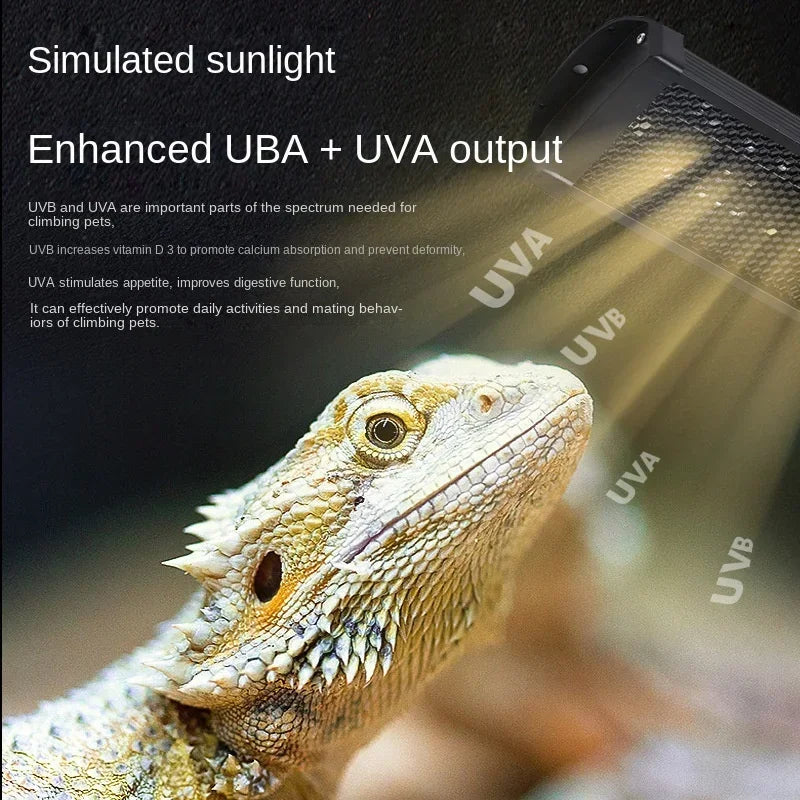 Reptile 10.0/20.0 Full Spectrum LED UV Lamp Turtle Lizard Snake UVA+UVB Terrarium Lamp Reptile Vivarium Calcium Supply tartaruga