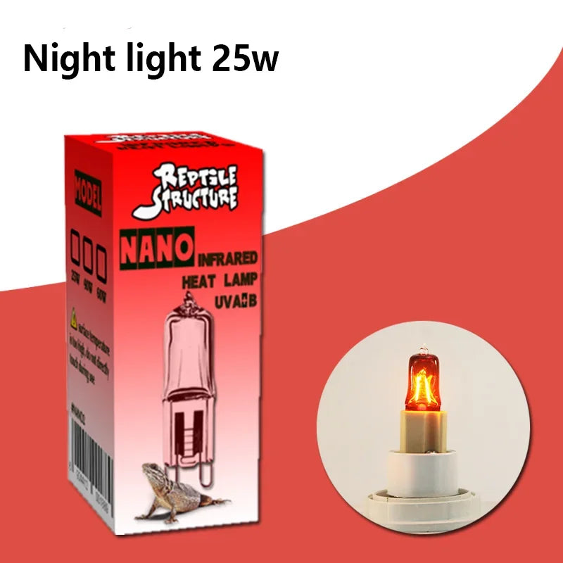 Full Spectrum Heating Lamp Reptiles Heat Preservation Light Turtle Sunbathing Lamps Amphibian Breeding Box Accessories Uva+Uvb