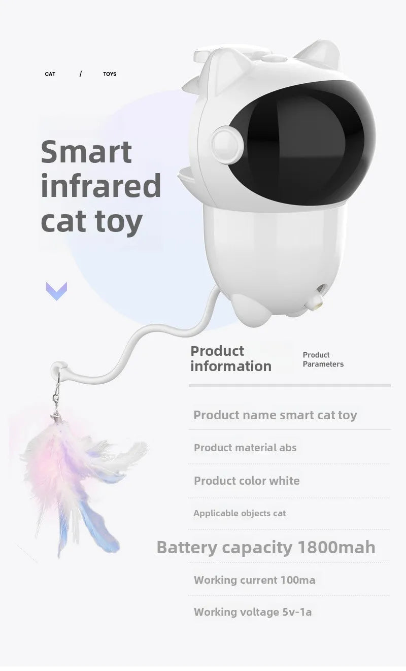 Cat Taser Automatic Infrared Laser Intelligent Interactive Feather Cat Toy Pet Products Мяч Для Собак Большой