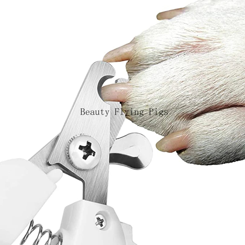 Professional Pet Nail Clipper Stainless Steel Dog Cat Nail Trimmer Labor-Saving Nail Clipper Convenient Dog Grooming Supplies
