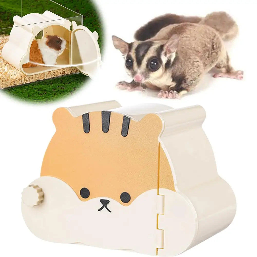 Cartoon Small Pet Cage For Small Pet Hedgehog Hamster Hideout House Cute Hamster Hide Cave Hamster Cage Accessories N3s8