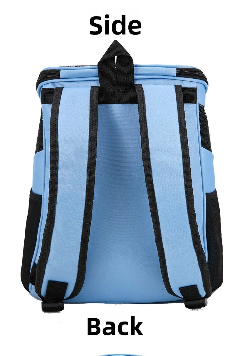 New Portable mesh Dog Bag Breathable Dog Backpack Foldable Large Capacity Cat Carrying Bag Portable Outdoor Travel Pet Carrier
