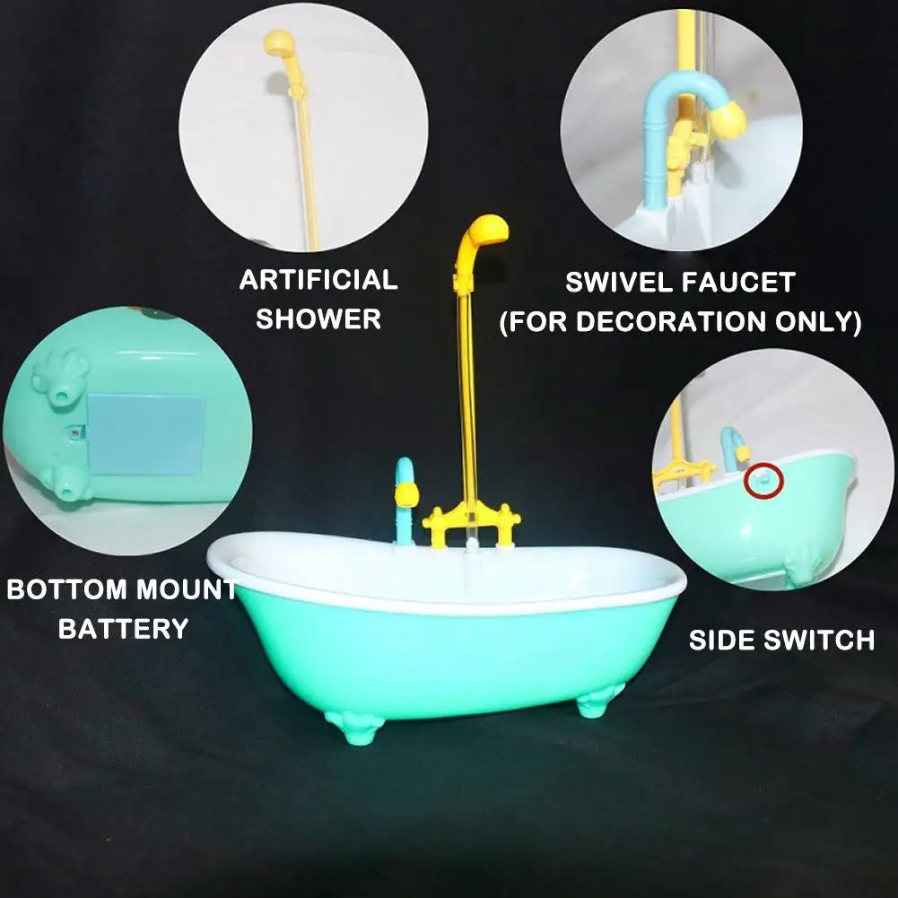 Automatic Parrot Bathtub Intelligent Bath Bird Shower Bathtub Cute Supplies Plastic Parrots Bath Toy Household Accessory