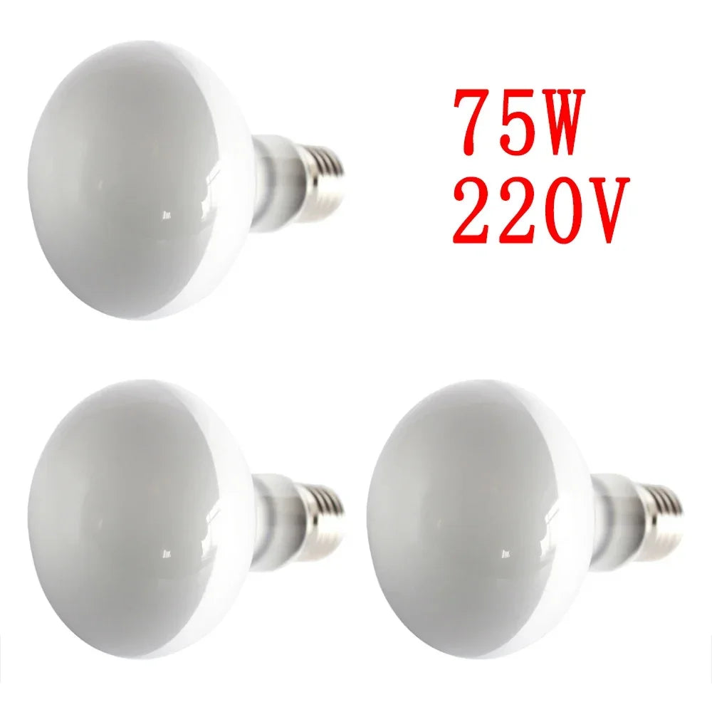 100W Reptile Heating Lamp E27 Ceramic UVB Turtle Lizard Ultraviolet Light Bulb Amphibians Terrarium Lighting Supplies
