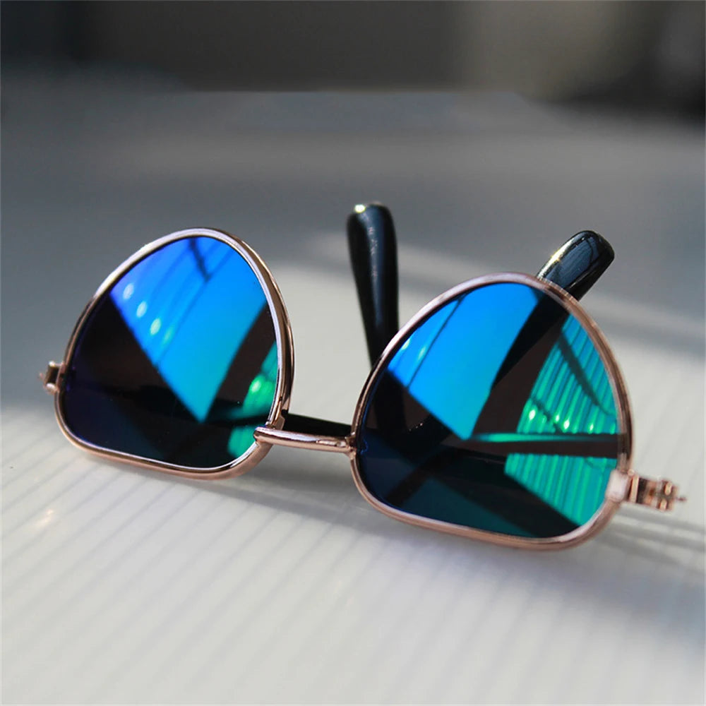 Cool Cat Glasses Pet Accessories for Cats Heart-shaped Transparent Reflective Sunglasses Kitten Sphynx Persian Pet Products