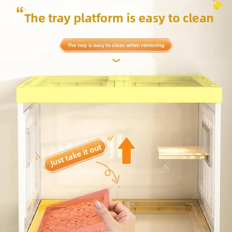 Hamster Cage, Gold Bear Villa, Three-layer Flower Branch Mouse Basic Cage, Kangaroo Feeding Box, Hamster