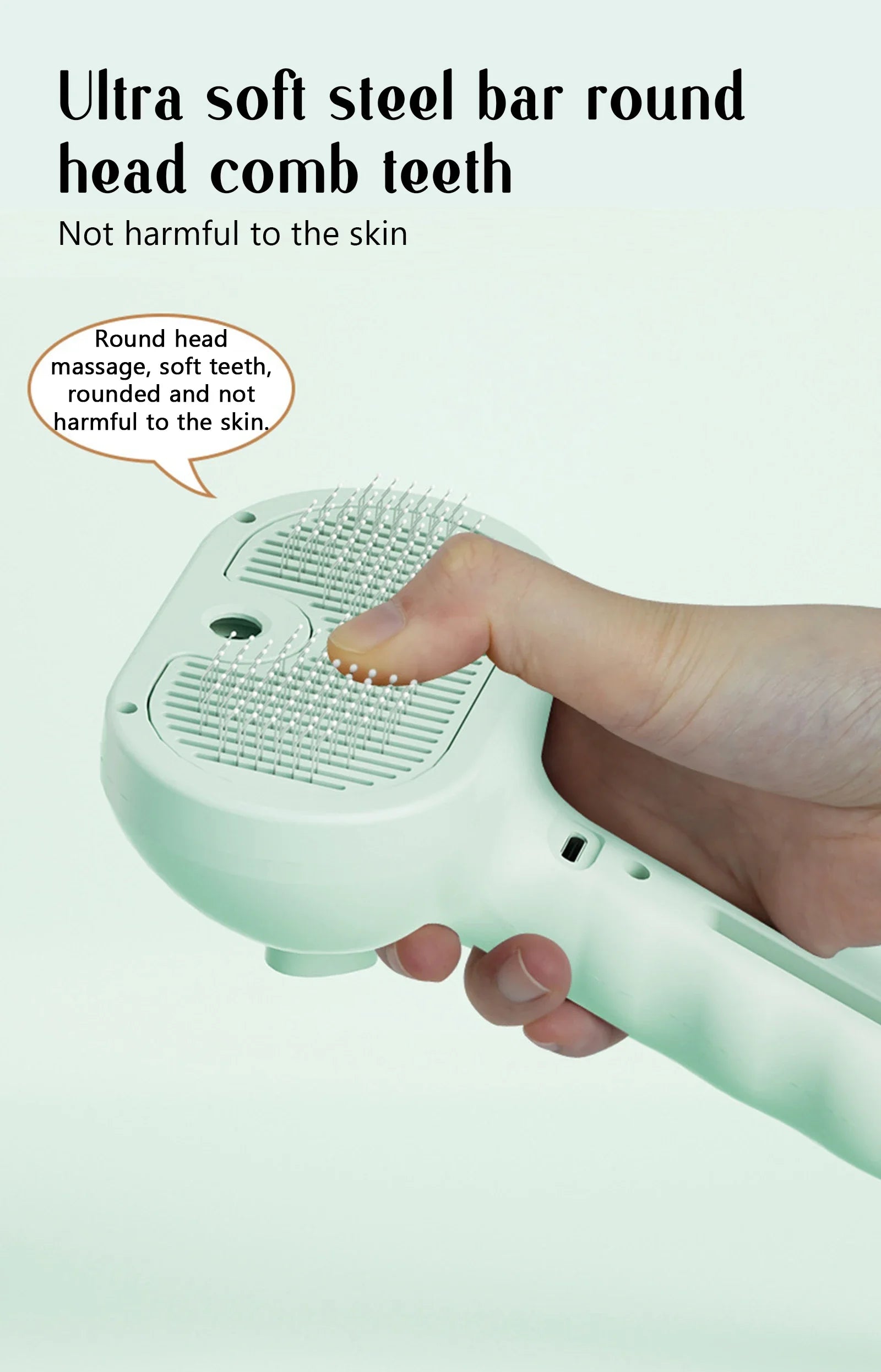 Pet Spray Hair Comb, Pet Hair Remover Cleaning Brush, Cats Grooming Dog Accessories Tools, Dematting Water Mist Humidifier Comb