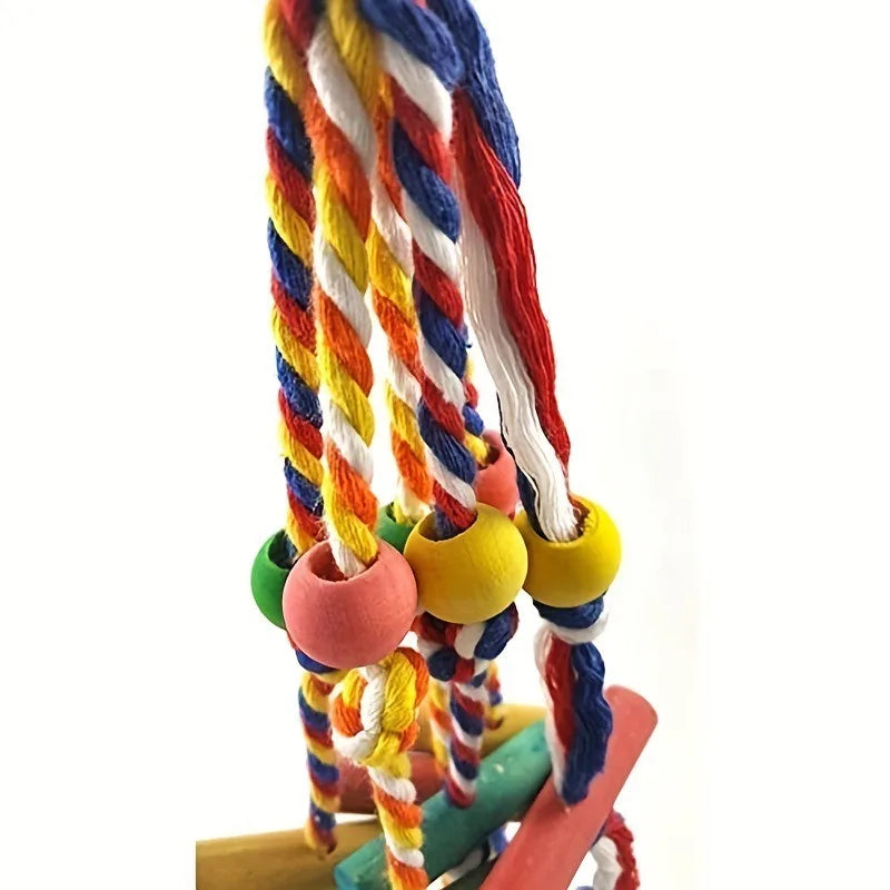 Wood Parrot Bird Toys Training African Grey Parrot Cage Accessories Birds Toy for Parrot Swing Equipment for Bird Foraging Toys