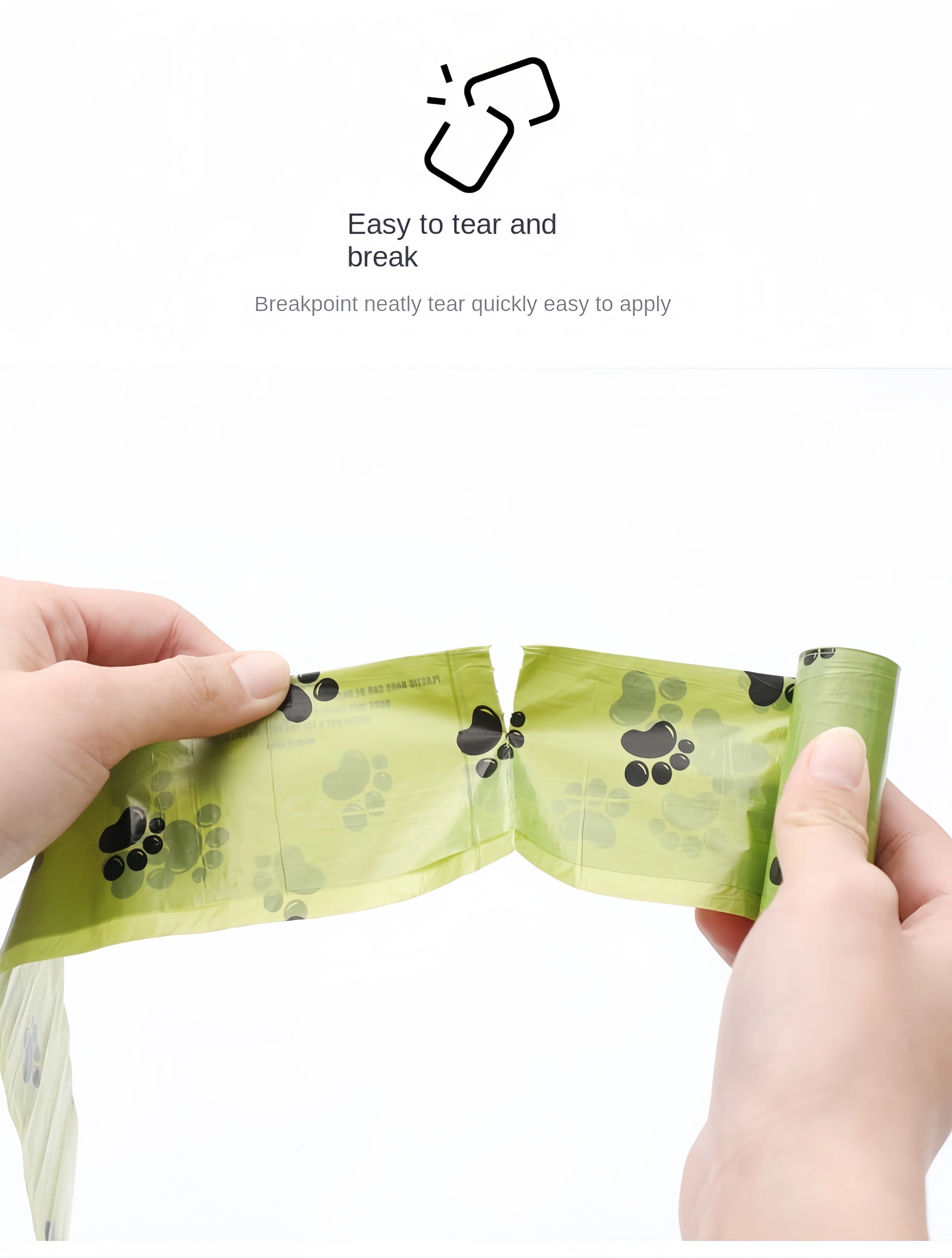 EPI Intensification Biodegradable Pet Garbage Bag Dog Poop Bags Dog Poop Bag Dispenser Dog Cleaning Supplies Dog