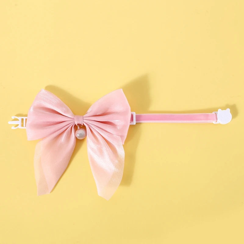 Pet Cat Hat Headgear Fine Workmanship Cashmere Elegant Soft Beret Bow Tie Collar Decoration Dogs Cap Beret For Decor New Year