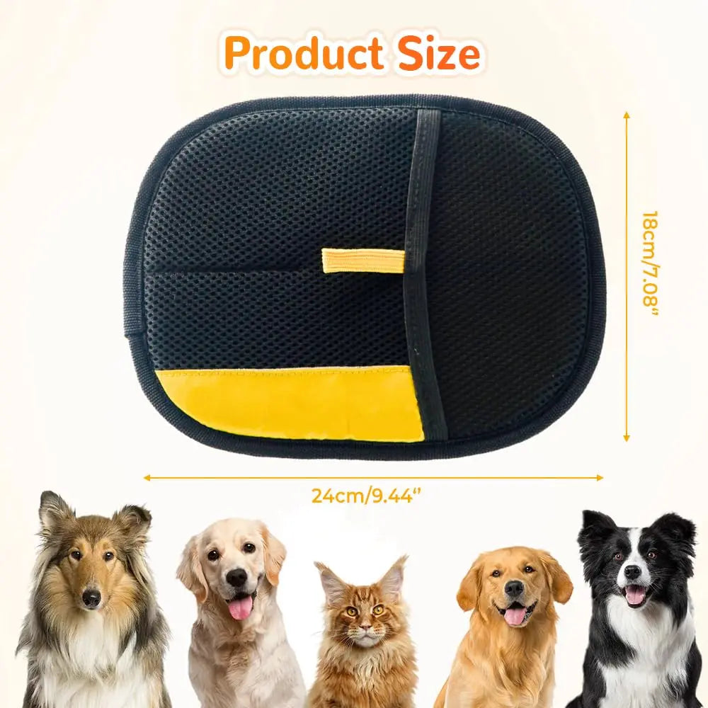 Electrostatic Gloves Pet Hair Removal, 2025 Pet Hair Remover Glove, Washable Dogs Cats Hair Gloves for Furniture Bed Cloth Car