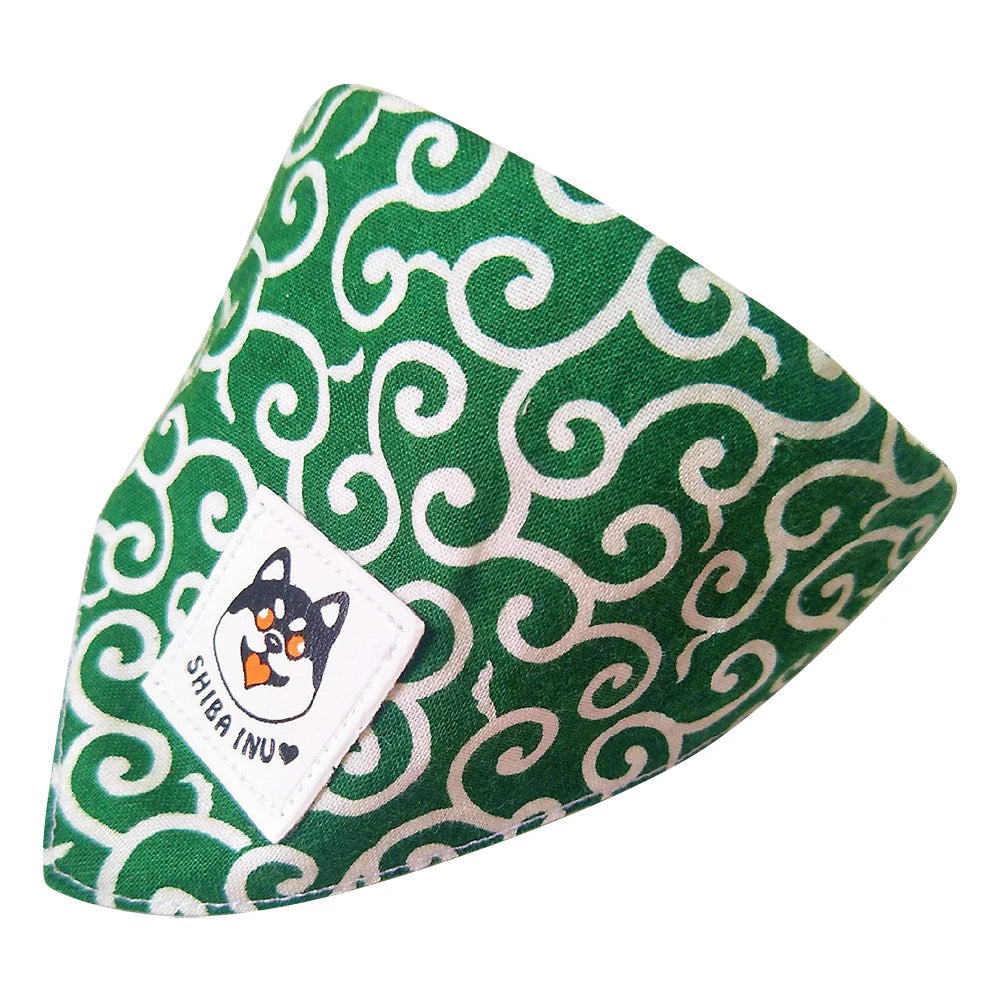 Dog Accessories NEW Pet Dog Bandana Collar Dog Collar Neckerchief Cute Puppy and Shiba Inu Printed Triangle Neck Scarf Saliva