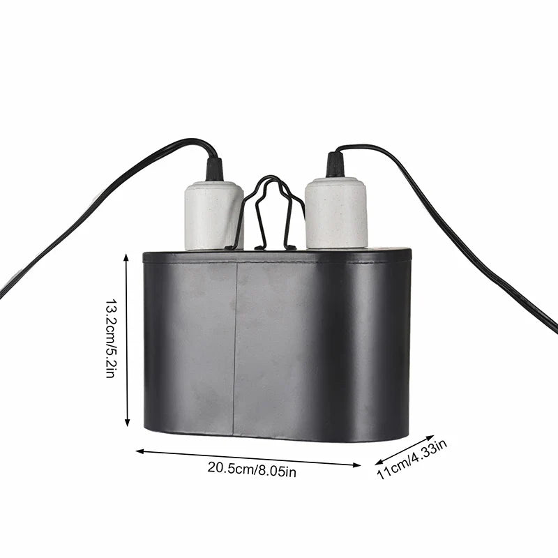 Lampshade for Reptile UVB/UVA Heat Calcium Lamp Bulb for Turtle Lizard Snake Lguanas Feeding Box E26/E27 Energy Saving Light