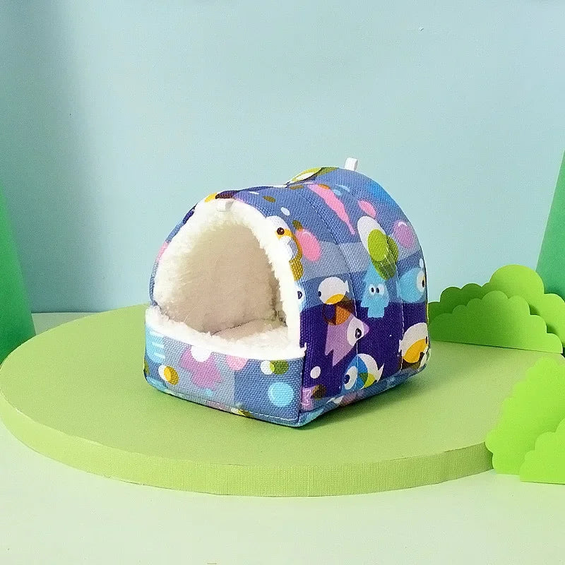Hamster House Cozy Small Hideouts Warm Hamster Nest Guinea Pig House for Comfortable Rabbit Chinchilla Hedgehog Ferret for Good