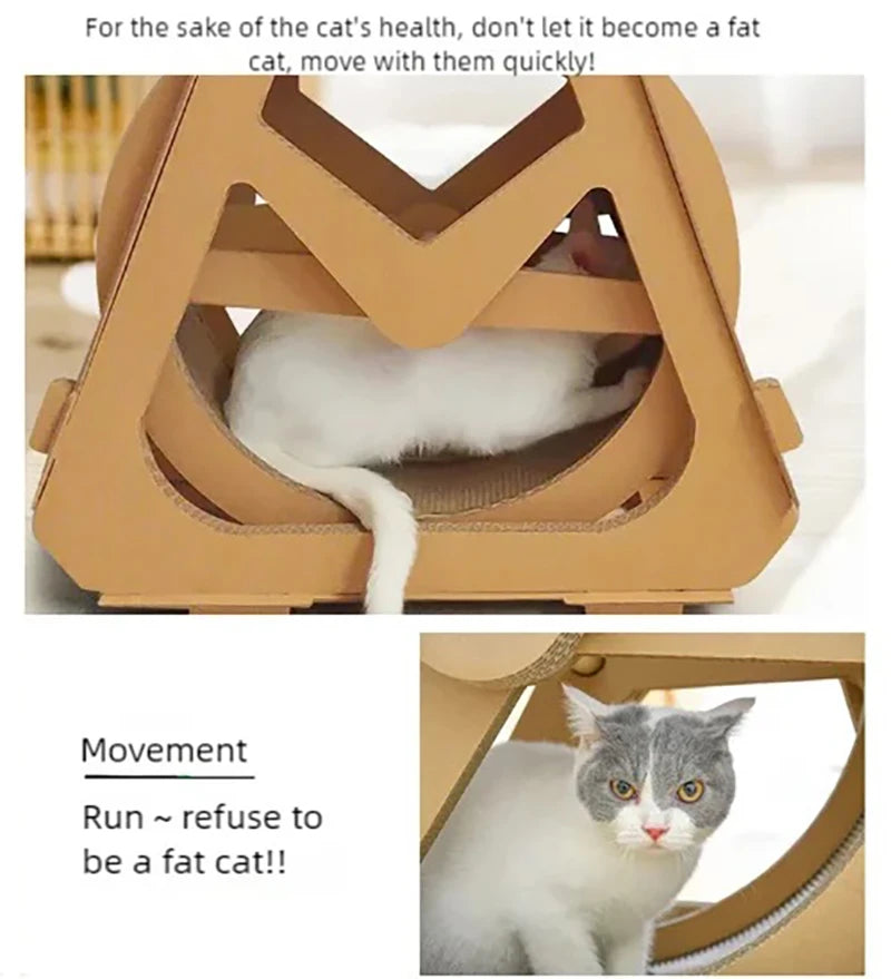 Increase the size of the water wheel, Ferris wheel, cat scratching board, cat climbing frame, cat nest, corrugated paper, and ro