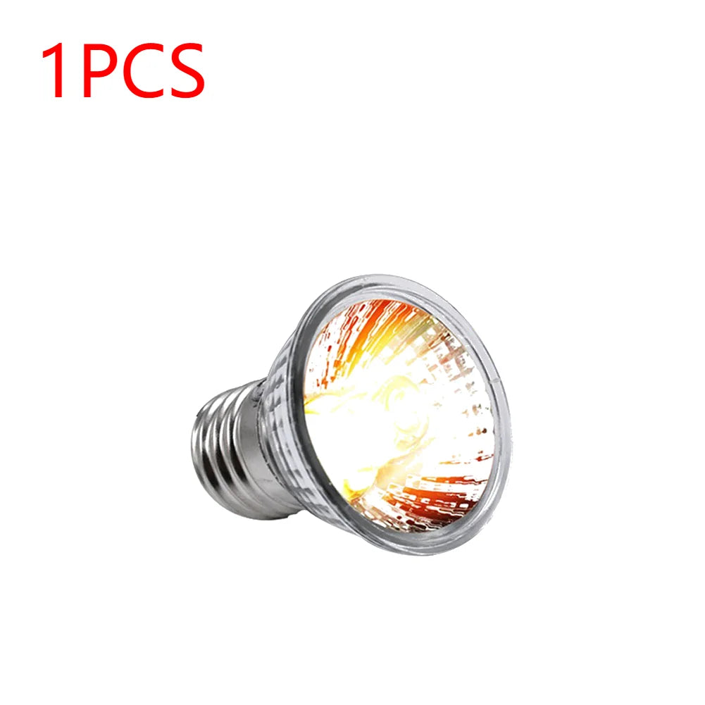 Reptile Lamp 25/50/75W UVA+UVB Pet Heat E27 Lamp Bulb Turtle Basking UV Light Bulbs Amphibians Lizards Temperature Controller