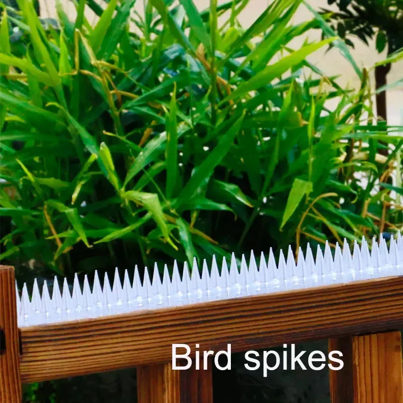 1/2pcs Spikes Repeller Cat Plastic Bird Repellent Anti Pigeon Anti-bird Squirrel Garden Fences Control Transparent Spikes Fence