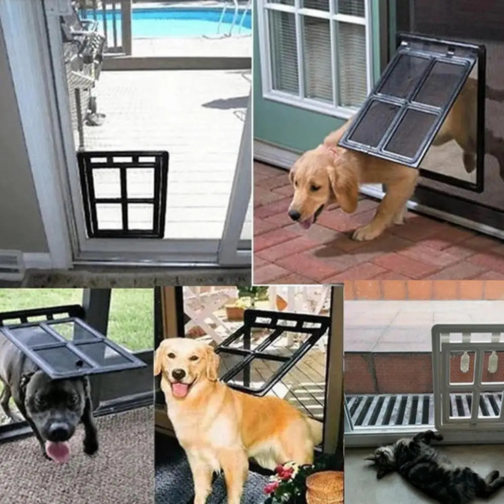 Magnetic Pet Door Magnetic Closure Doggy Door For Wall Easy Setup Pet Door Pet Supplies Pet Safe Doggie Door For Dog Cat Kitten