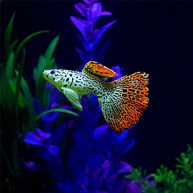 Silica Gel Fishes Artificial Luminous Fish Clownfish Guppy Floating Ornament Fish Tank Aquarium Decorations