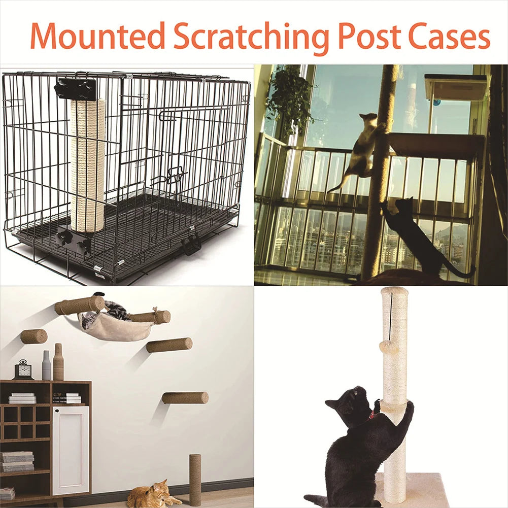 Sisal Cat Scratching Posts Replacement Easy Installation Cat Claw Sharpener Cat Kittens Supplies