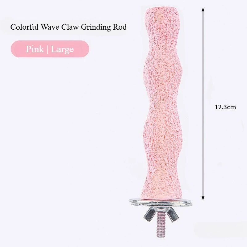 Bird Resin standing paw grinding sticks Nail Trimming Perch Paw Grinding Stick Bird Toys Parrot Grinder Parrot perch bird stand