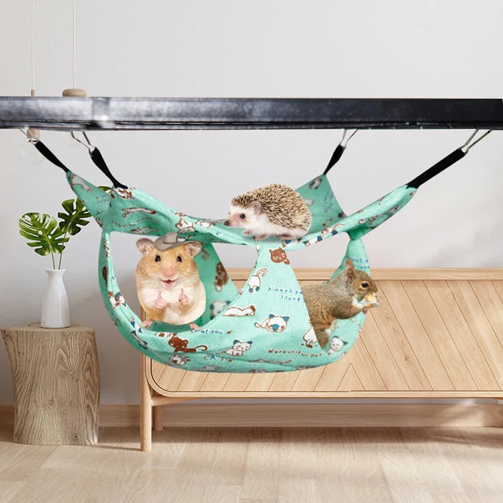 Cat Window Hammocks for Indoor Cats,Soft Plush Pet Bed,Suitable for Ferret Cotton Hammock,Guinea Pig,Hamster,Kittens Bed