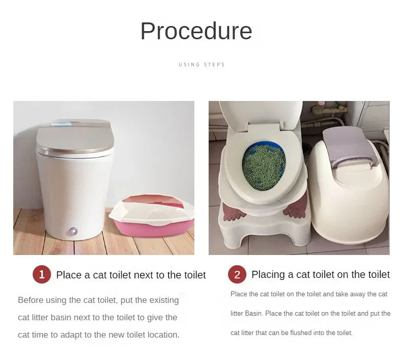 Reusable Plastic Toilet Training Kit for Cats Toilet Trainer Toilet for Puppy Cat Litter Mat Cleaning Product Best