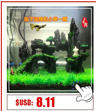 Large fish tank decoration resin aquarium decoration rockery landscape accessories fish tank aquarium decoration background