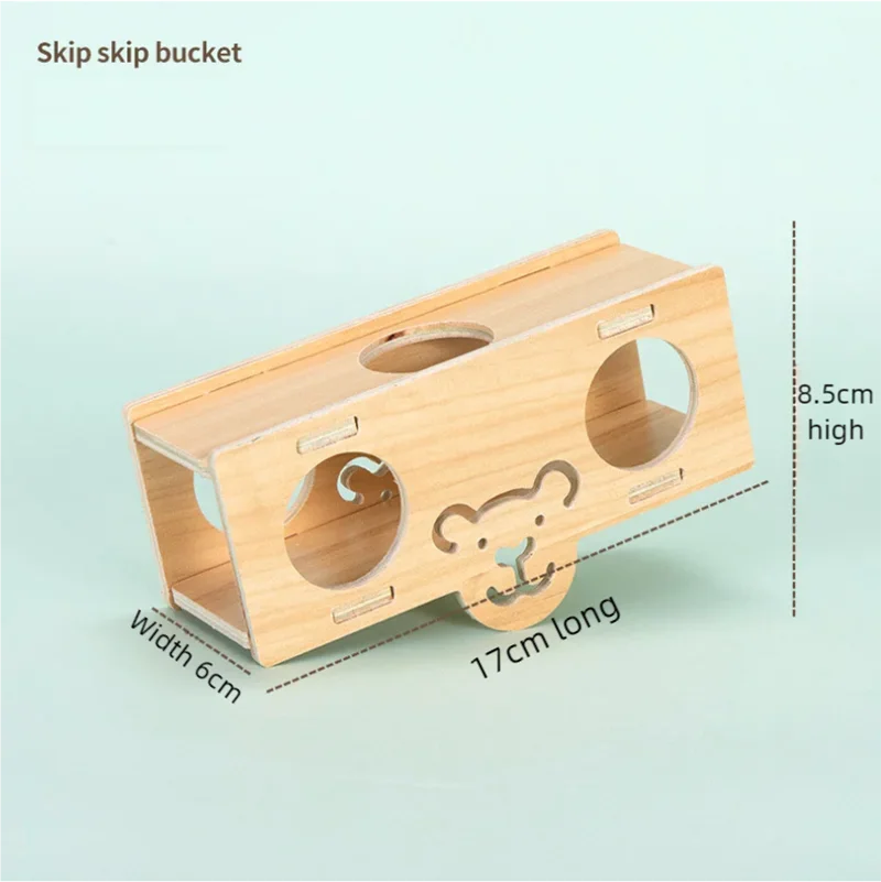 Hamster Sleeping Wooden House Hamster Cage Golden Bear Cage Single Floor Villa Supplies