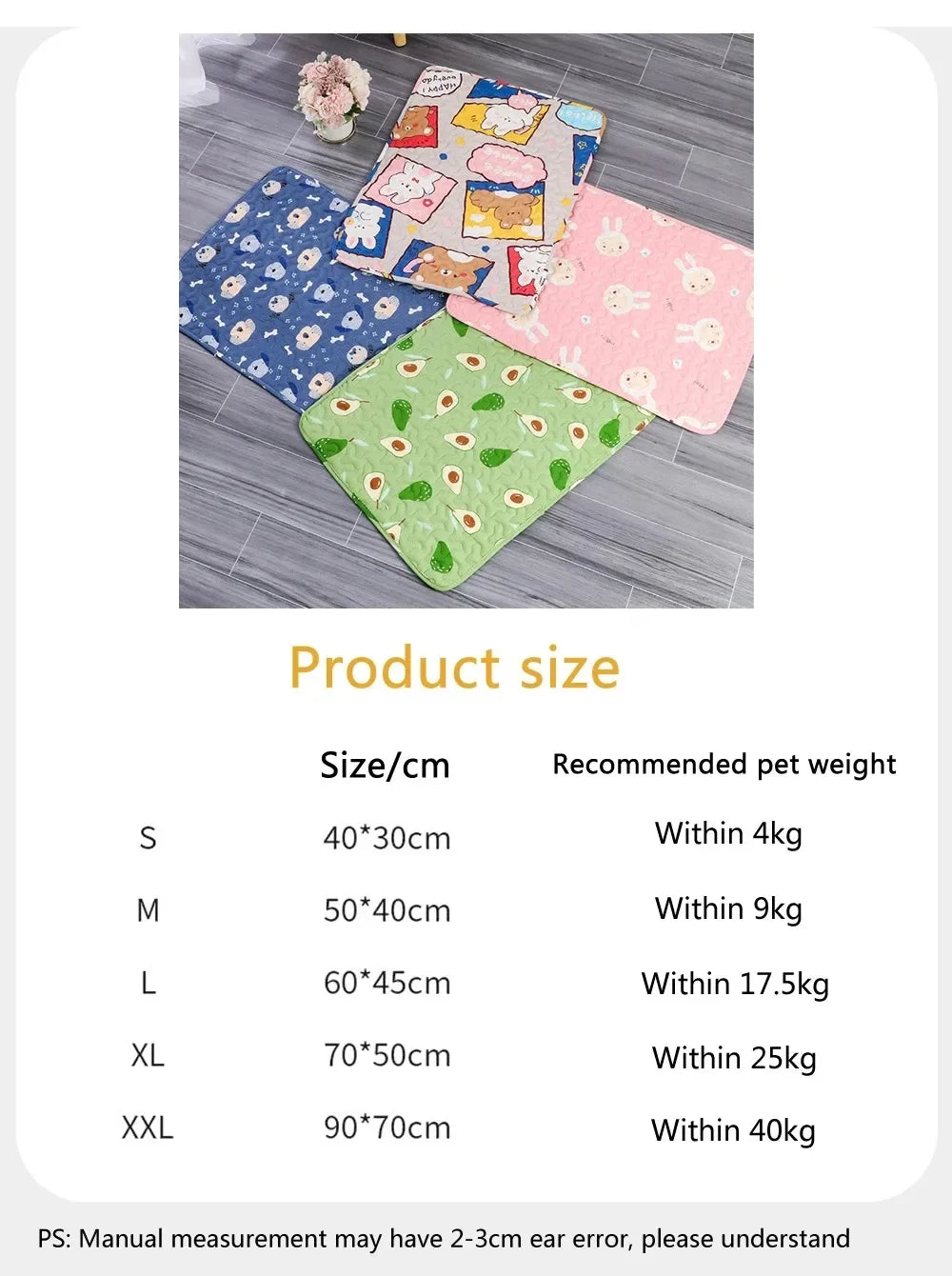 Summer Mat Pet Cooling Ice Blanket Mat Moisture Proof Dog Floor Sofa Cushion Skin Friendly Cat Sleep Breathable Pet Bed Covers