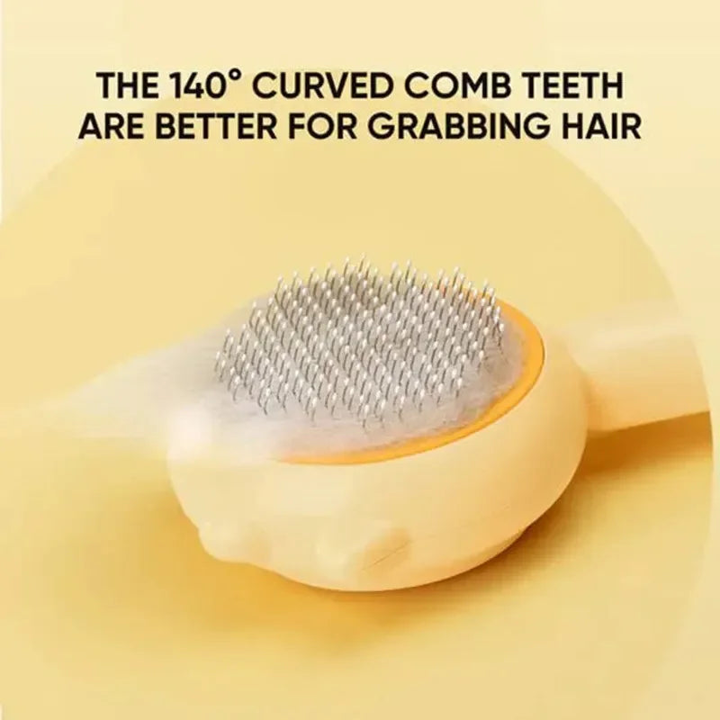 Pet Comb Cat Comb Pet Brush One-button Hair Remover Pet Self-Cleaning Needle Comb Puppy Kitten Grooming Products Supplies