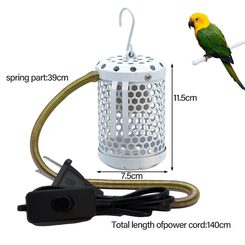 E27 Pet Animal Heat Lamp Preservation Cover Ceramic Lamp Anti-bite Anti-scalding Reptile Warm Lights Accessories Bird Supplies