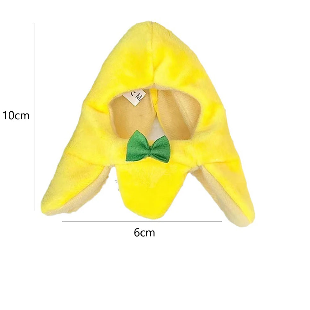 Banana Cat meme Mini Headset Cute Cat Prop Hat Banana Cat Kitten Pet Bowknot Clothing Cute Accessories