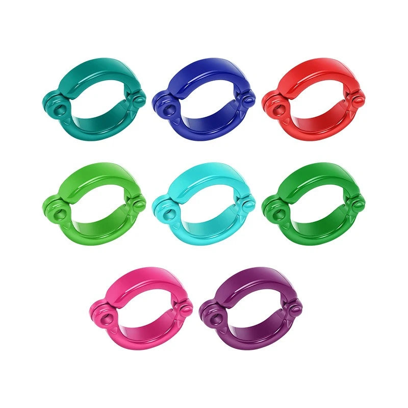 New 4-15mm Parrot Foot Rings Metal Pet Bird Leg Rings Outdoor Fly Training Activity Anti-Lost Opening Clip Leash Accessories