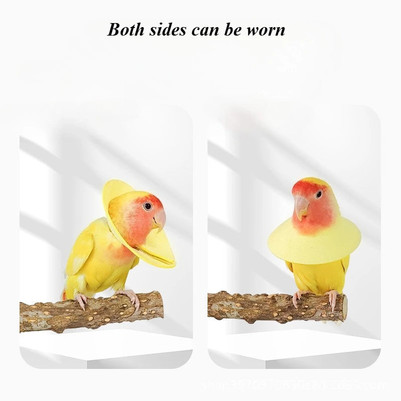 Soft Bird Collars Parrot Anti Bite CollarBreathable Anti Bite Cone Collar Soft Protective CollarComfortable Soft Neck Collar