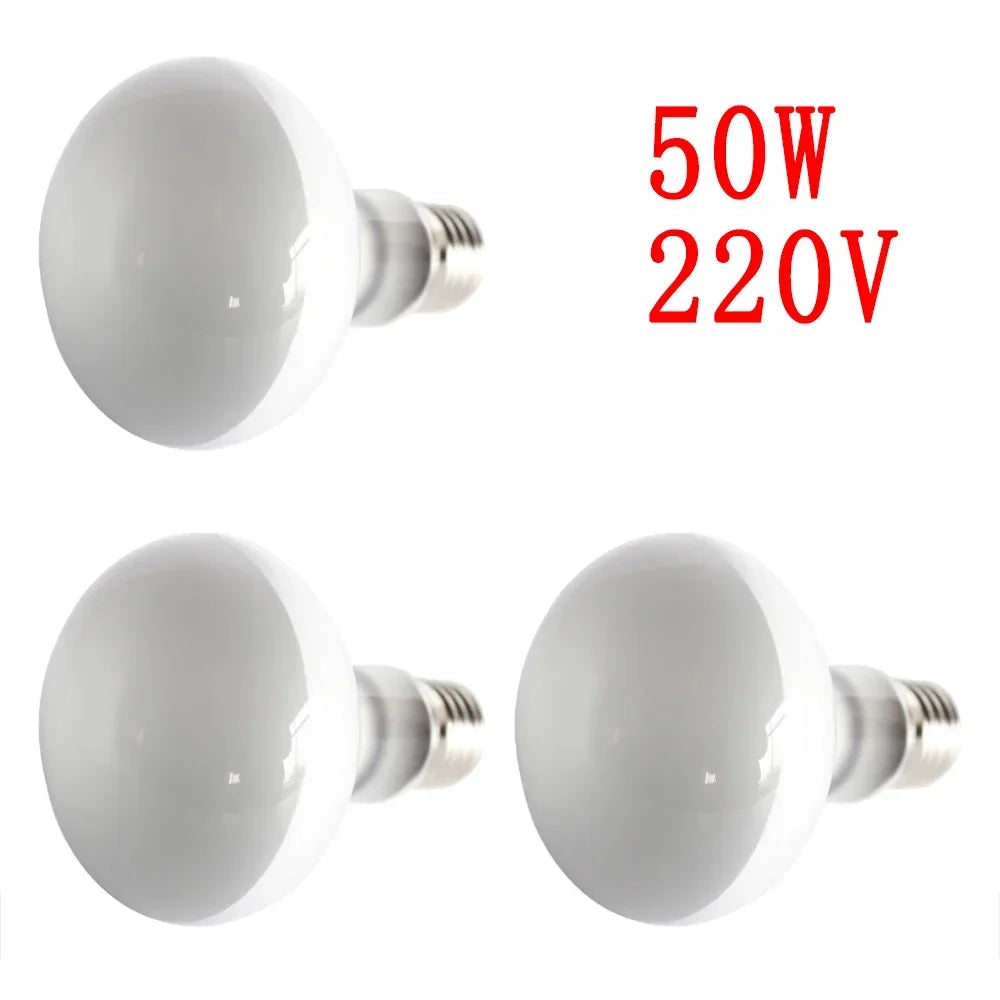 100W Reptile Heating Lamp E27 Ceramic UVB Turtle Lizard Ultraviolet Light Bulb Amphibians Terrarium Lighting Supplies