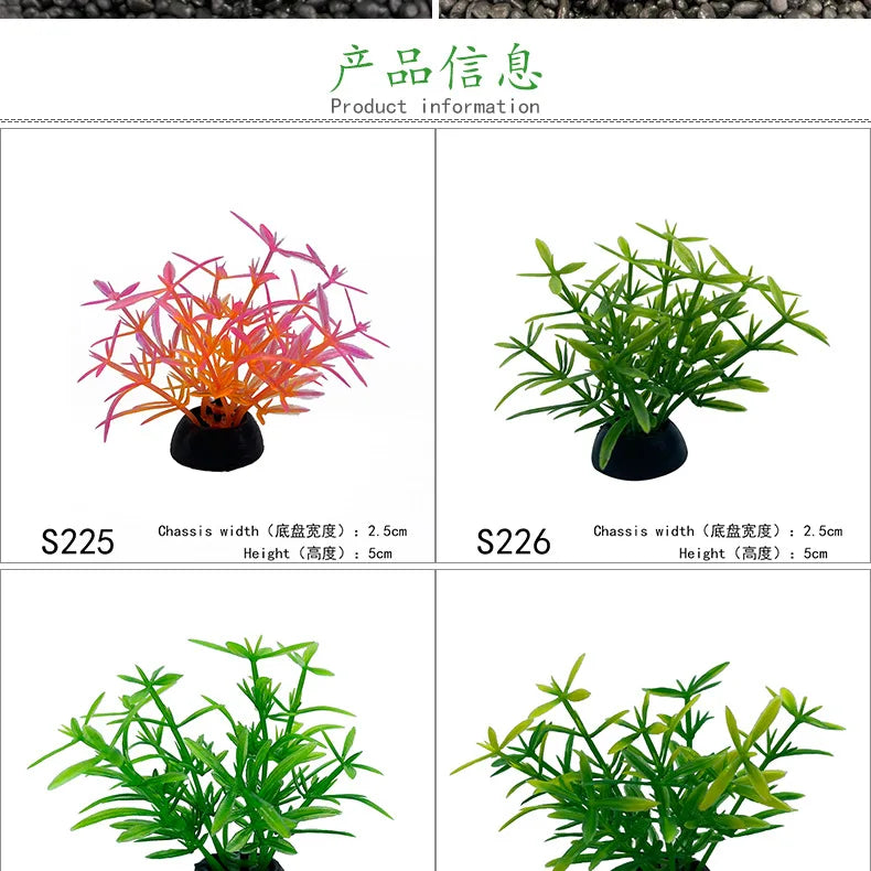 Artificial Plants Aquarium Decor Simulation Water Weeds Ornament Plant Fish Tank Landscaping Aquarium Grass Fish Tank Decoration