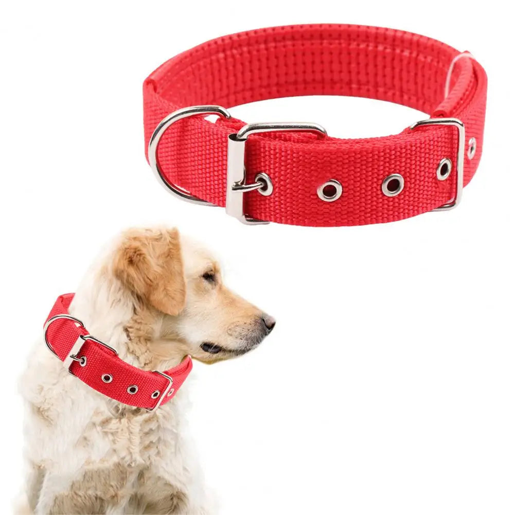 Dog Collars，Nylon，Adjustable Dog Neck Circle，Long-lasting Pet Neck Strap，with Traction Ring，Teddy Keji Pitbull，Pet Supplies