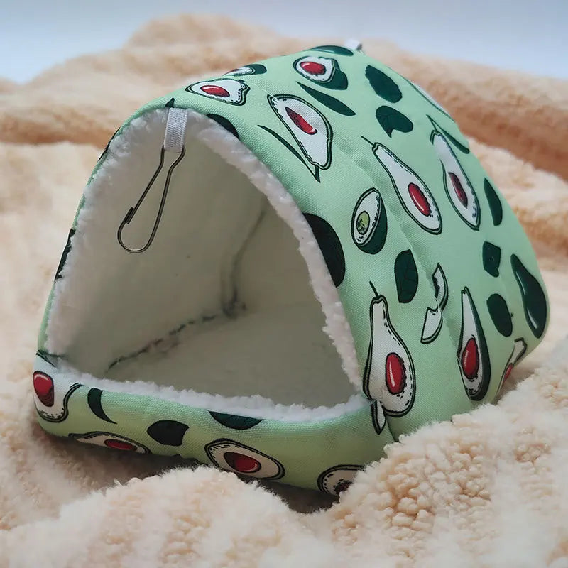 Comfortable Hamster House Warm Mat Small Animal Sleeping Bed Soft Guinea Pig Nest Mini Cage for Rabbit Squirrel Mat Guinea Pig