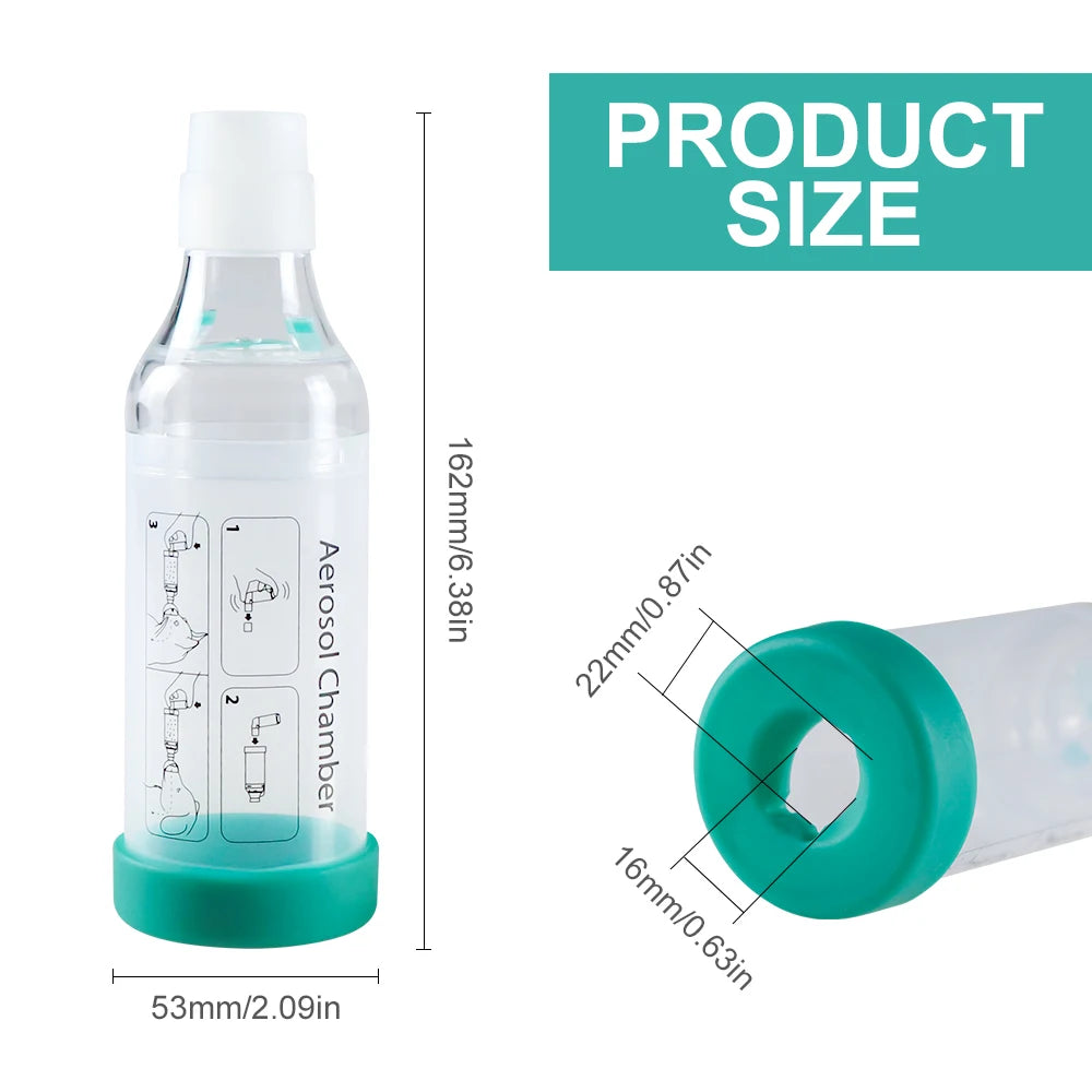 Cat Aerosol Chamber Pet Dog Portable Inhaler Spacer With Breathing Indicator Silicone Mask For Veterinary Equipment Vet Clinic