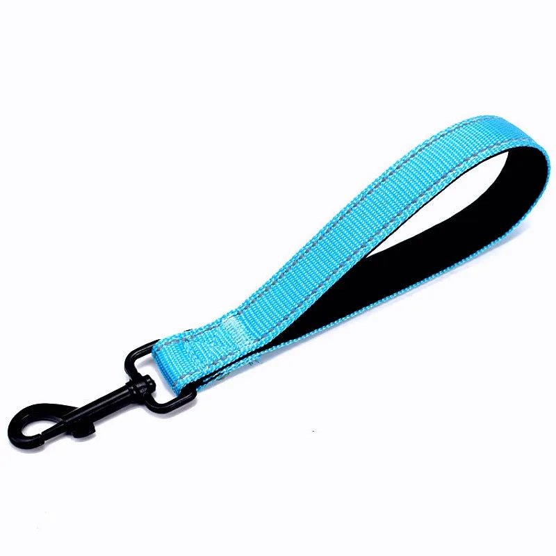 Dog Leash 25cm Dogs Leashes Reflective Short Leash for Medium Large Dog Walking Soft Padded Handle Dogs Leashes Short Pet Chain
