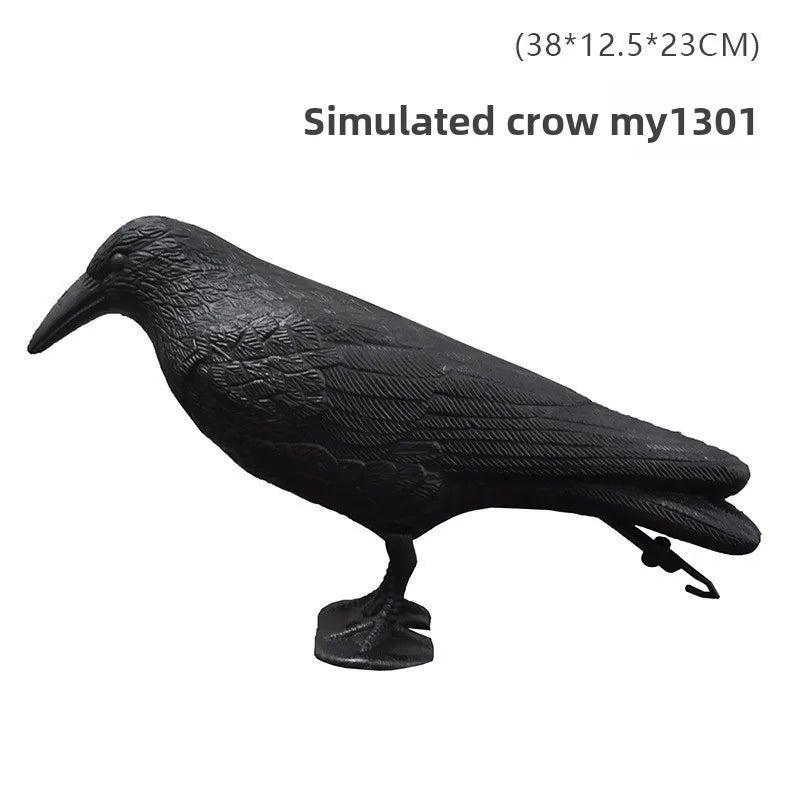 Simulated owl outdoor gardening bird-scaring and rat-repelling decorative item, a shaking animal resin owl handicraft