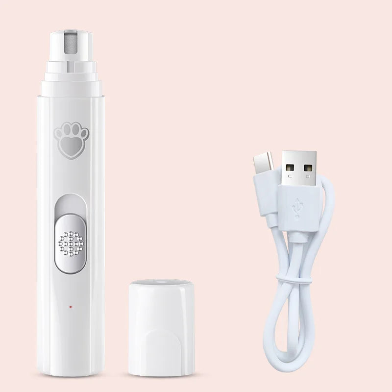 5V USB Electric Cat Nail Grinder With Clippers LED Light Pet Nail Grinder 500 MAh Pet Nail Trimmers For Dog Paws Grooming